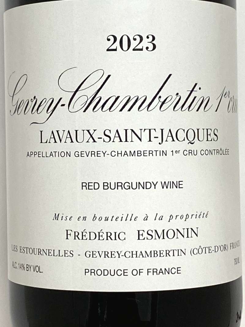 2023年 フレデリック エスモナン ジュヴレ シャンベルタン ラヴォー サンジャック 750ml フランス 赤ワイン