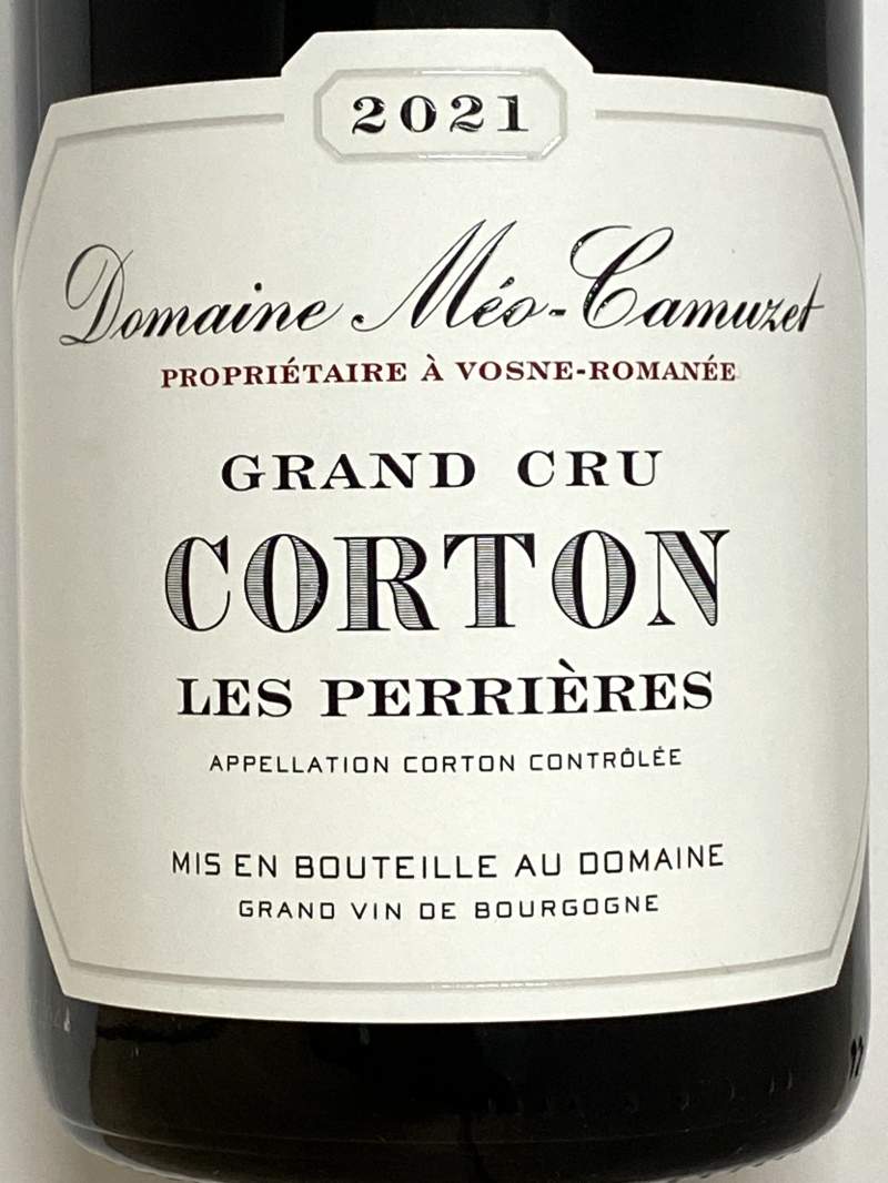 2021年 メオ カミュゼ コルトン レ ペリエール 750ml フランス ブルゴーニュ 赤ワイン