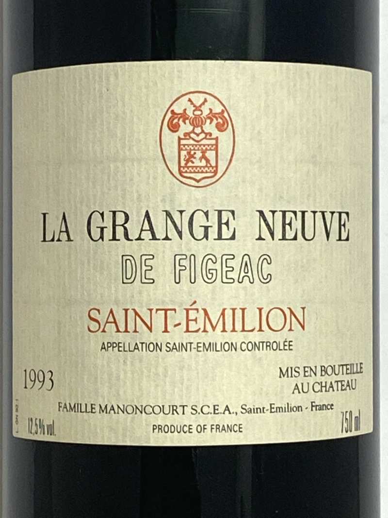 1993年 ラ グランジュ ヌーヴ ド フィジャック 750ml フランス ボルドー 赤ワイン