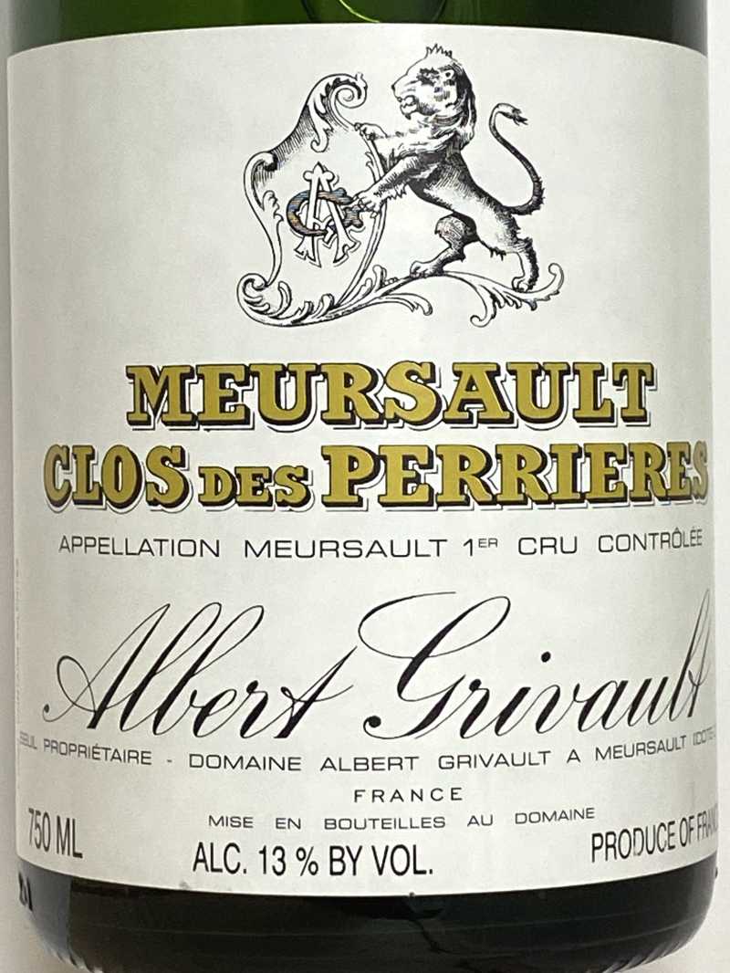 ムルソー・クロデペリエール　アルベール・グリヴォ 2022年 アルベール グリヴォ ムルソー クロ デ ペリエール 750ml