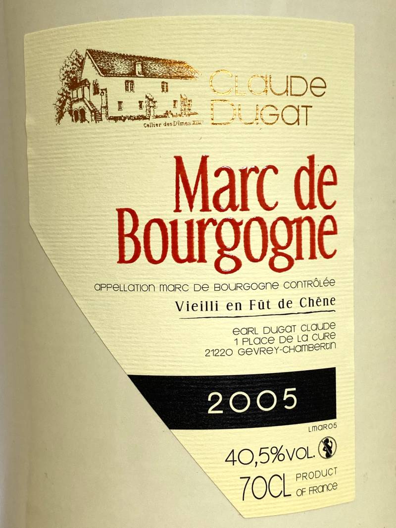 2005年 クロード デュガ マール ド ブルゴーニュ 700ml フランス ブランデー