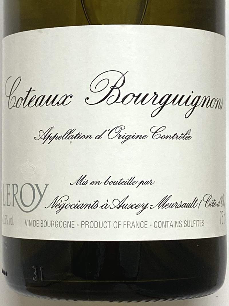 2023年 メゾン ルロワ コトー ブルギニヨン ブラン 750ml フランス