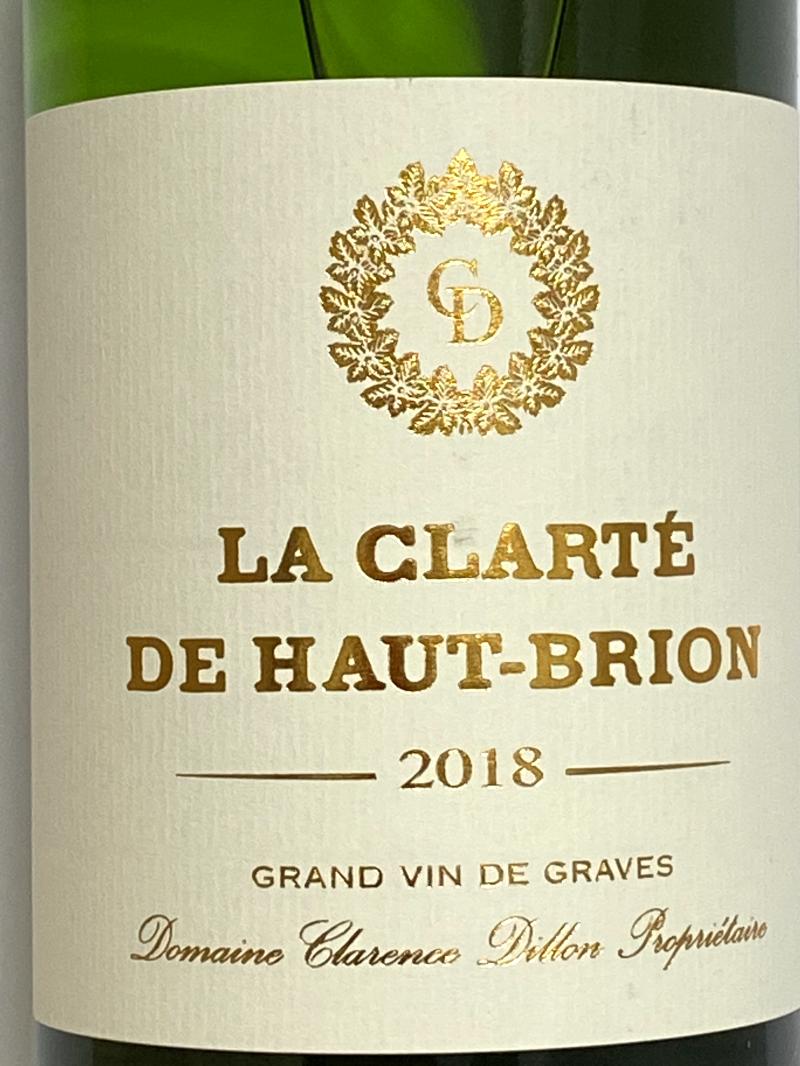 2018年 ラ クラルテ ド オーブリオン ブラン 750ml フランス ボルドー 白ワイン