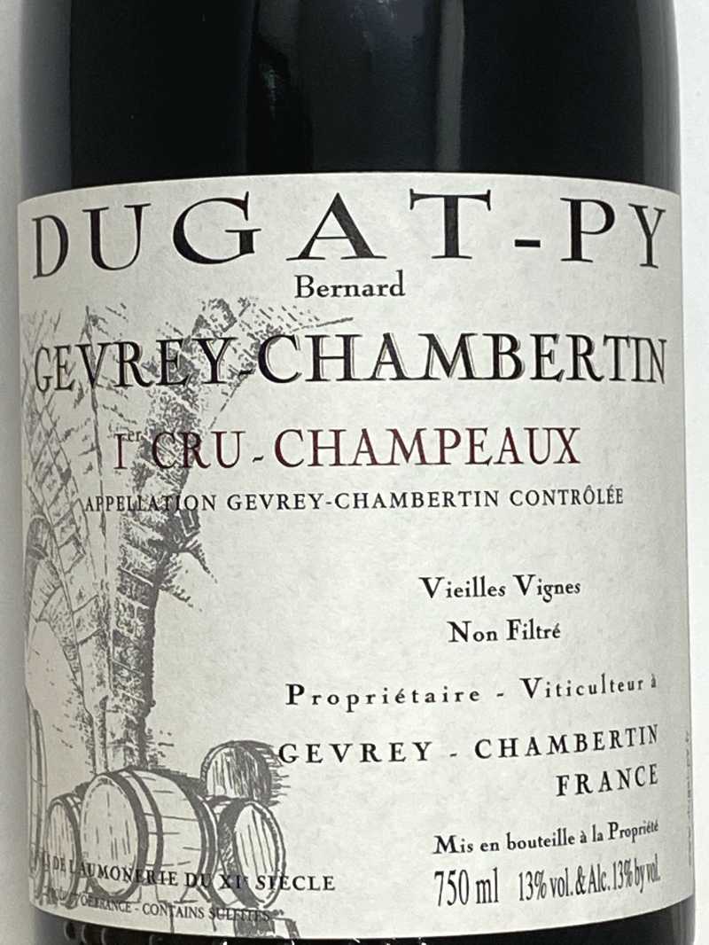 2013年 デュガ ピィ ジュヴレ シャンベルタン シャンポー V.V. 750ml