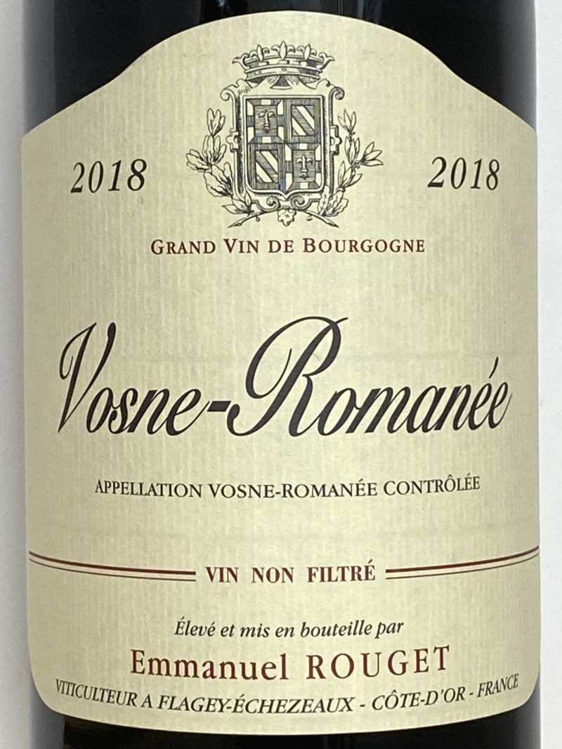2018年 エマニュエル ルジェ ヴォーヌ ロマネ 750ml フランス ブルゴーニュ 赤ワイン