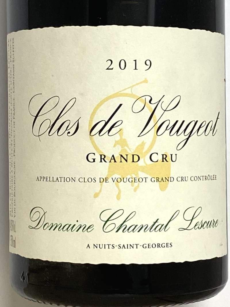 2019年 シャンタル レスキュール クロ ド ヴージョ 750ml フランス ブルゴーニュ 赤ワイン