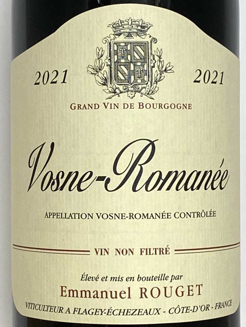 2021年 エマニュエル ルジェ ヴォーヌ ロマネ 750ml フランス