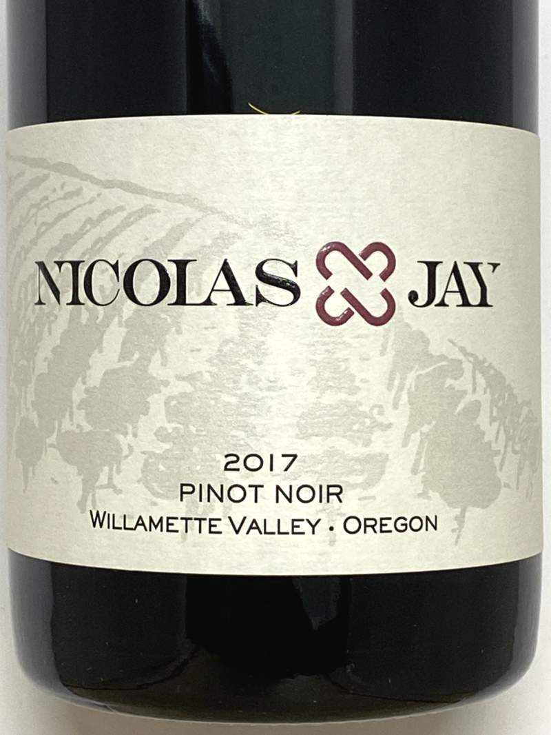 2017年 ニコラ ジェイ ピノ ノワール ウィラメット ヴァレー 750ml