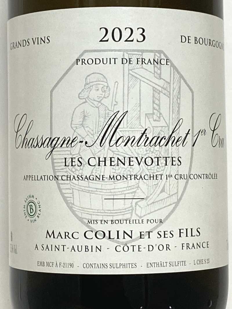 2023年 マルク コラン シャサーニュ モンラッシェ レ シュヌヴォット 750ml フランス ブルゴーニュ 白ワイン