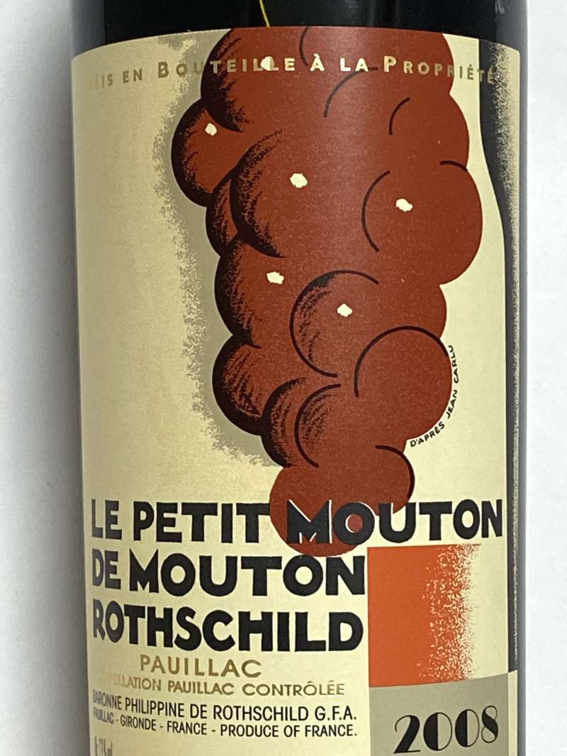 2008年 ル プティ ムートン ド ムートン ロートシルト 750ml フランス ボルドー 赤ワイン