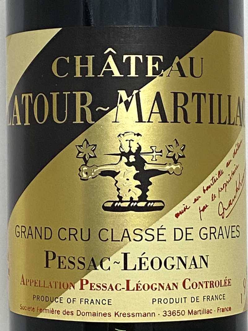 1994年 シャトー ラトゥール マルティヤック ルージュ 750ml フランス