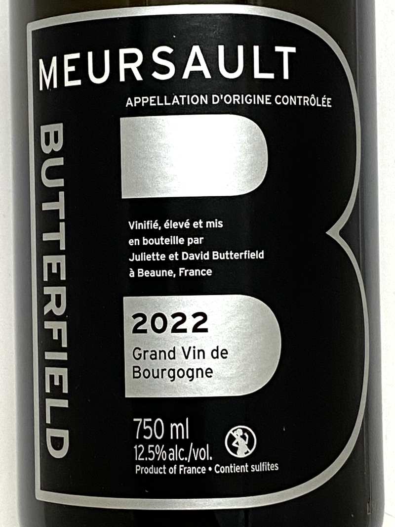 2022年 バターフィールド ムルソー 750ml フランス ブルゴーニュ 白ワイン