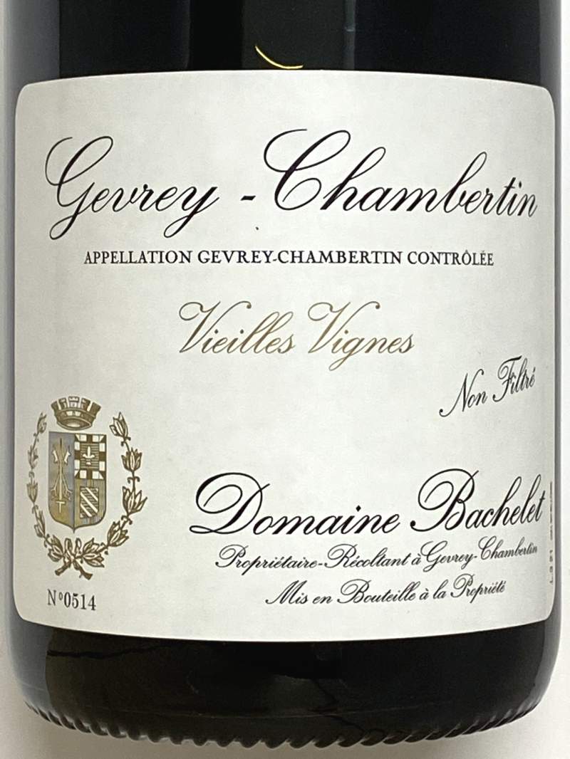 2021年 バシュレ ジュヴレ シャンベルタン V.V. 750ml フランス ブルゴーニュ 赤ワイン