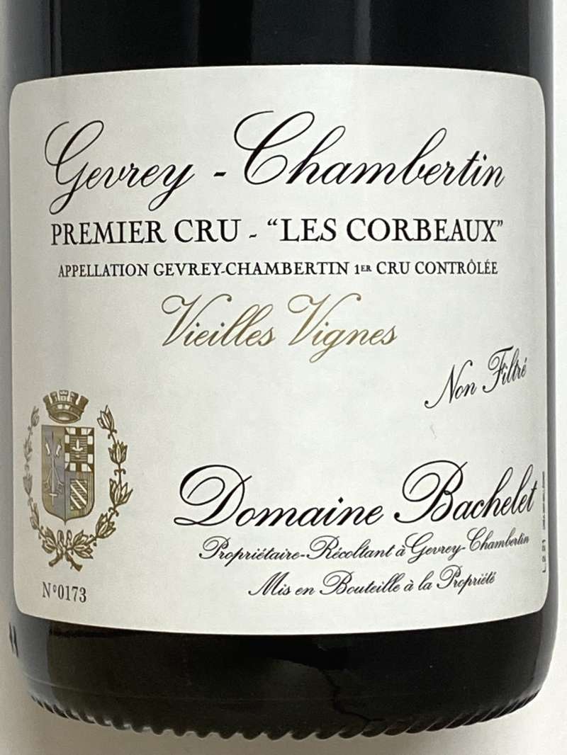 2021年 バシュレ ジュヴレ シャンベルタン レ コルボー V.V. 750ml フランス ブルゴーニュ 赤ワイン