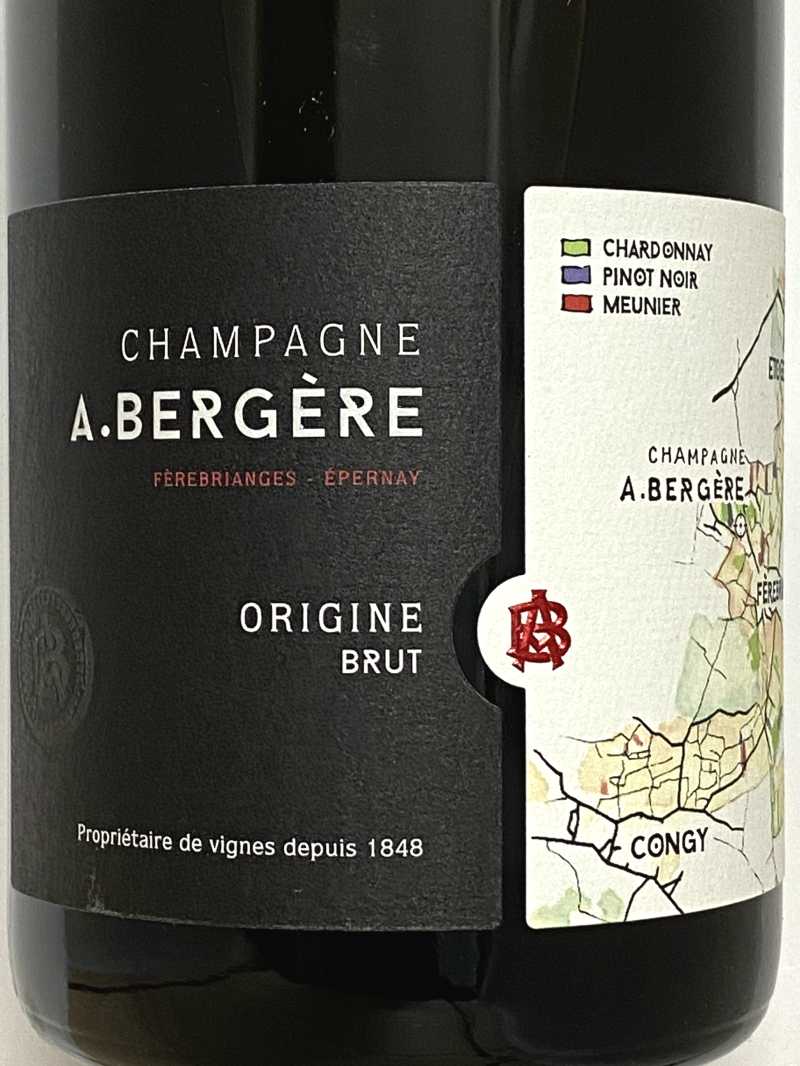 A.Bergère シャンパン ブリュット 1つのみ ア ベルジェール シャンパーニュ ブリュット オリジヌ N.V. 750ml