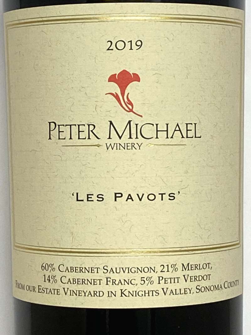 2019年 ピーター マイケル レ パヴォ 750ml アメリカ カリフォルニア 赤ワイン