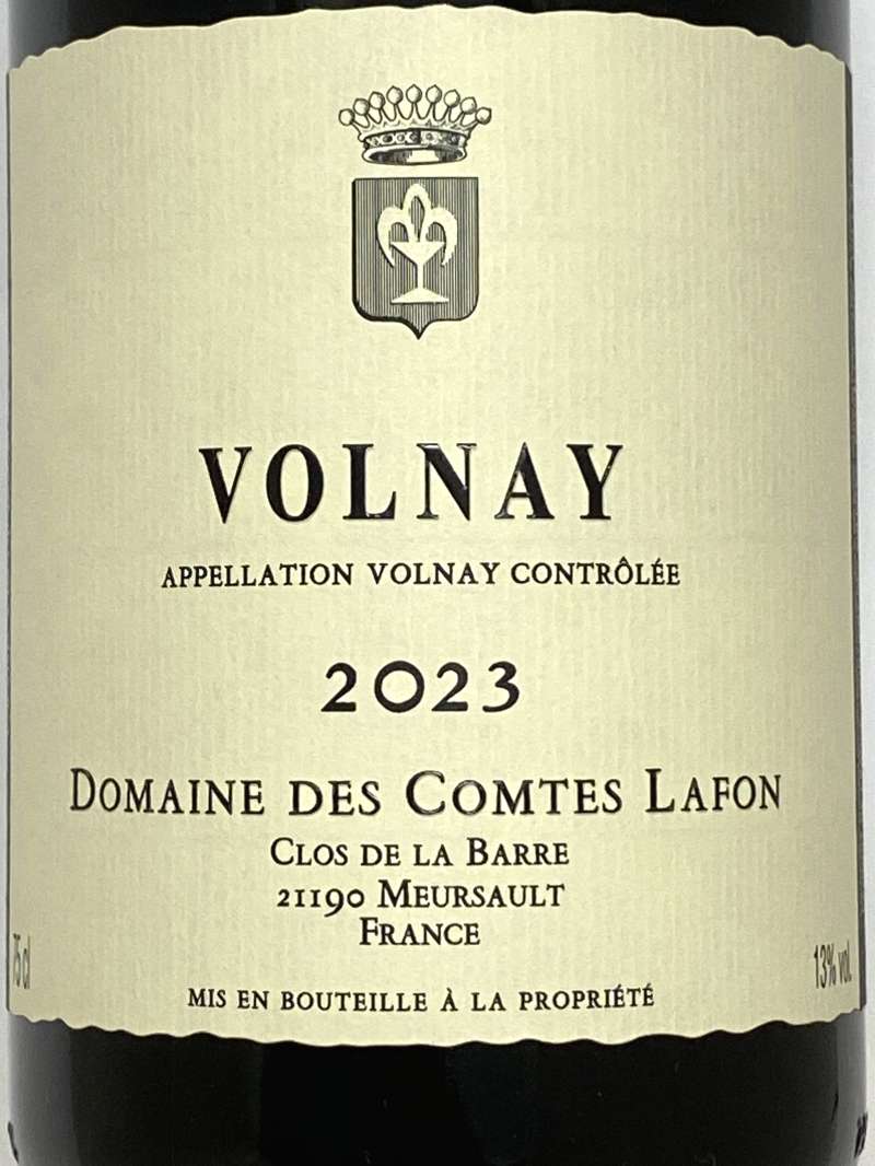 2023年 コント ラフォン ヴォルネイ 750ml フランス ブルゴーニュ