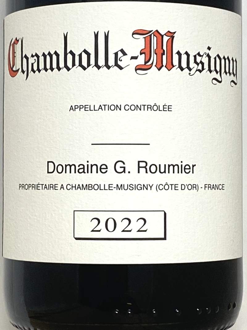 クール便着払い　ジョルジュ・ルーミエ シャンボール ミュジニー2022 クール便着払いジョルジュ・ルーミエ シャンボール ミュジニー2022