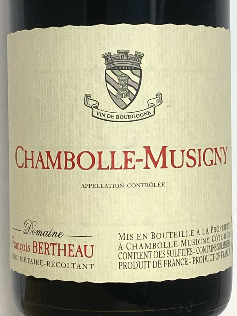 2022年 フランソワ ベルトー シャンボール ミュジニー 750ml フランス ブルゴーニュ 赤ワイン