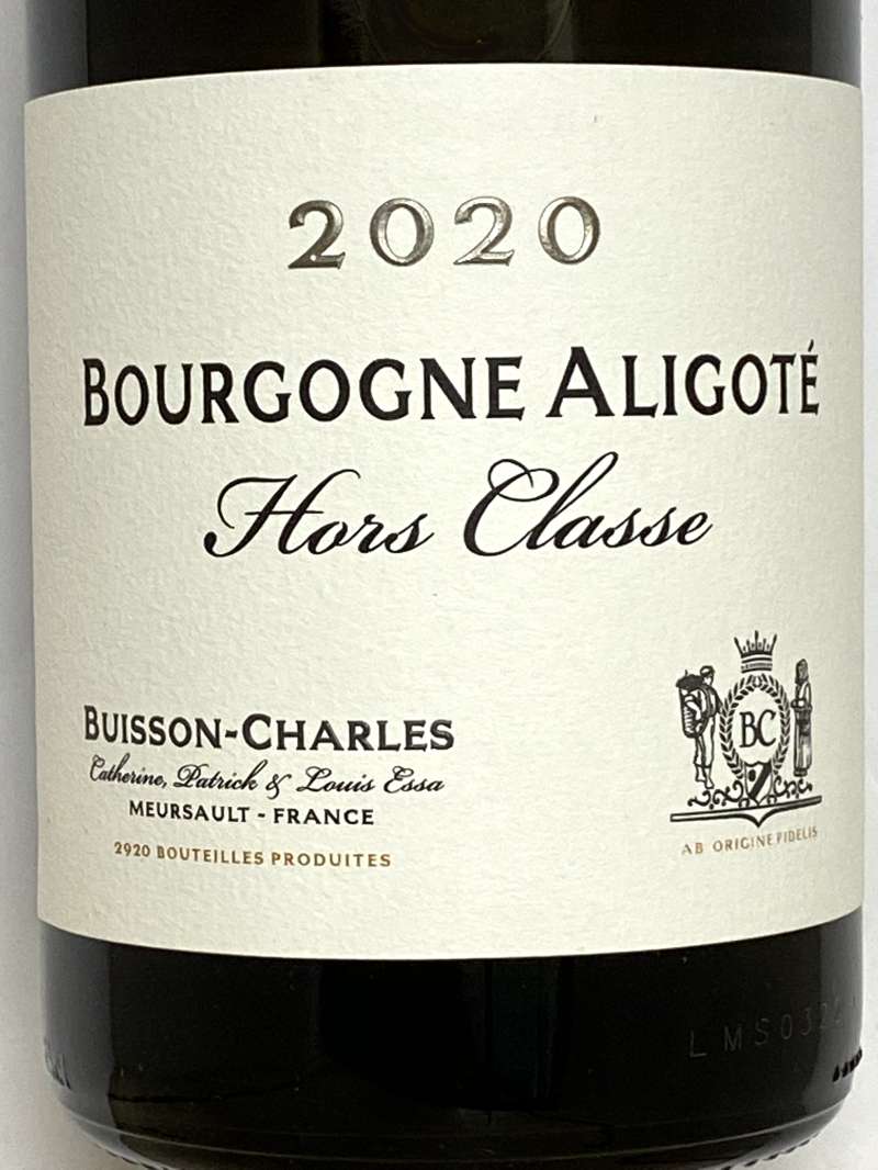 2020年 ビュイッソン シャルル ブルゴーニュ アリゴテ オー クラッセ 750ml フランス 白ワイン