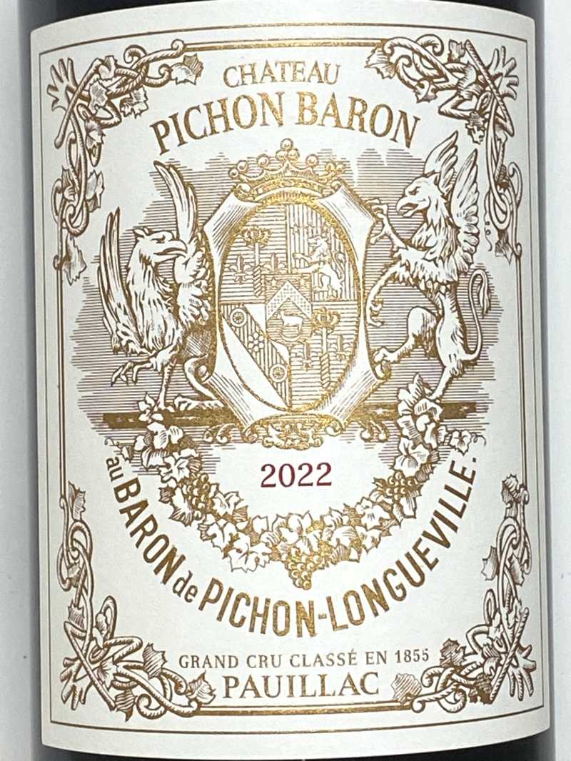 2022年 シャトー ピション ロングヴィル バロン 750ml フランス ボルドー 赤ワイン