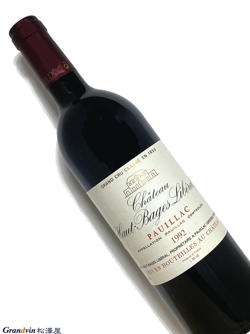 1992年 シャトー オー バージュ リベラル 750ml フランス ボルドー 赤ワイン