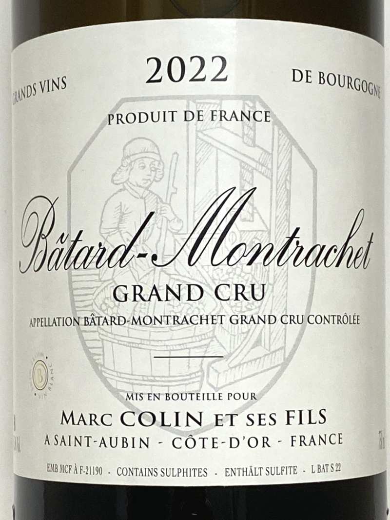 2022年 マルク コラン バタール モンラッシェ 750ml フランス ブルゴーニュ 白ワイン