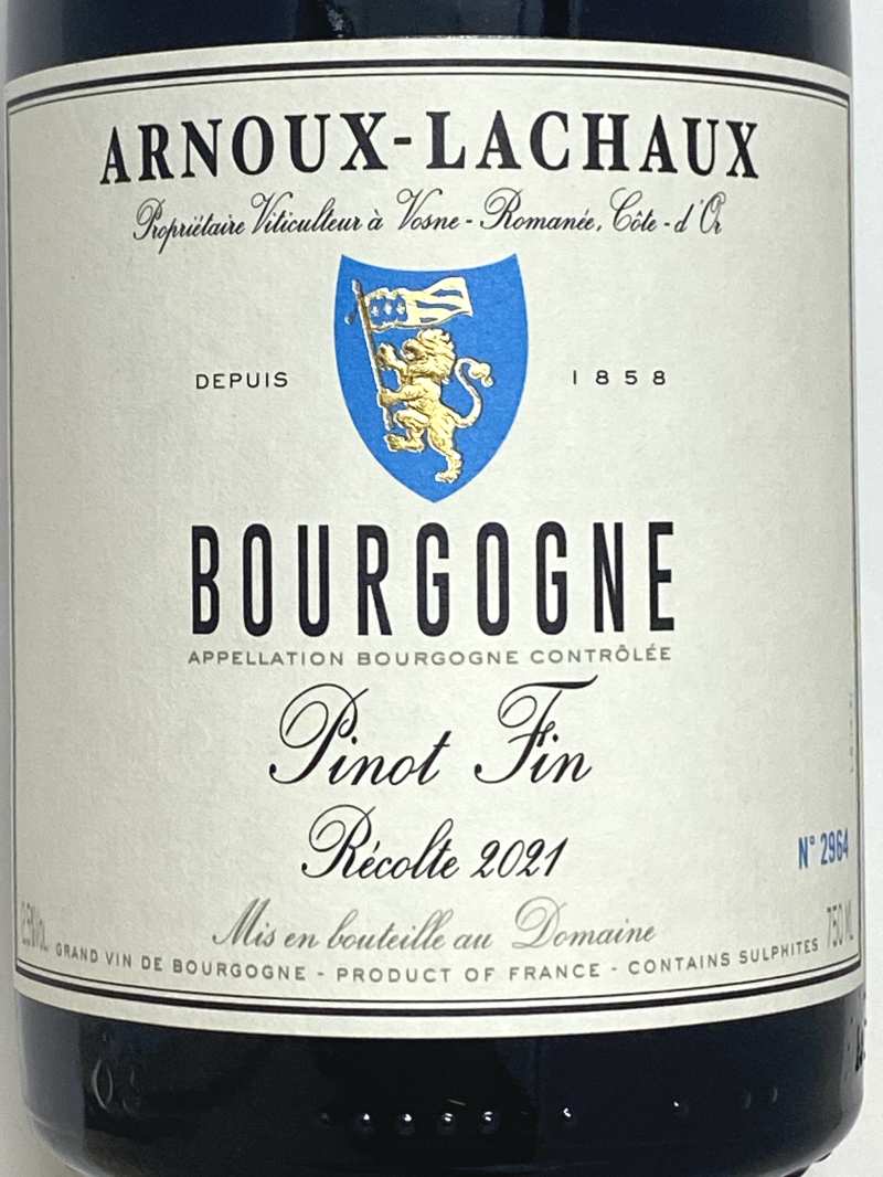 2021年 アルヌー ラショー ブルゴーニュ ピノ ファン 750ml フランス 赤ワイン