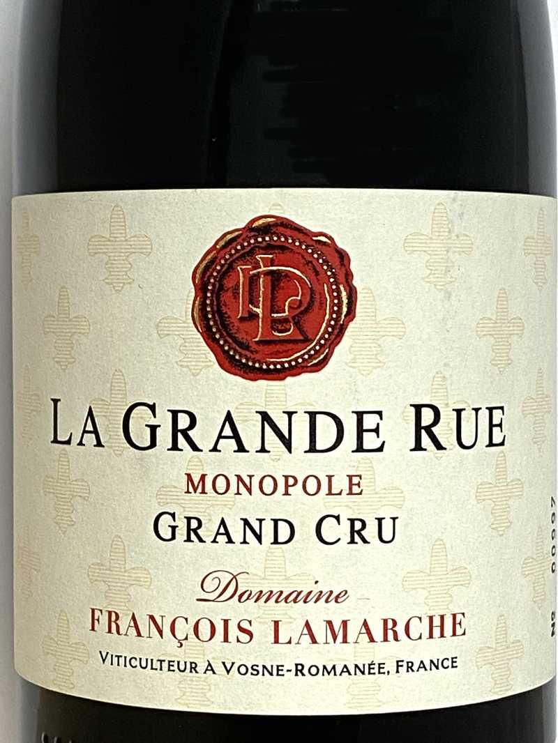 2011年 フランソワ ラマルシュ ラ グランド リュ 750ml フランス