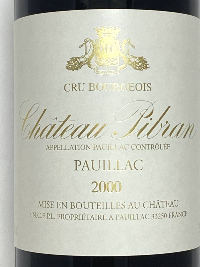 2000年 シャトー ピブラン 750ml フランス ボルドー 赤ワイン |2000年