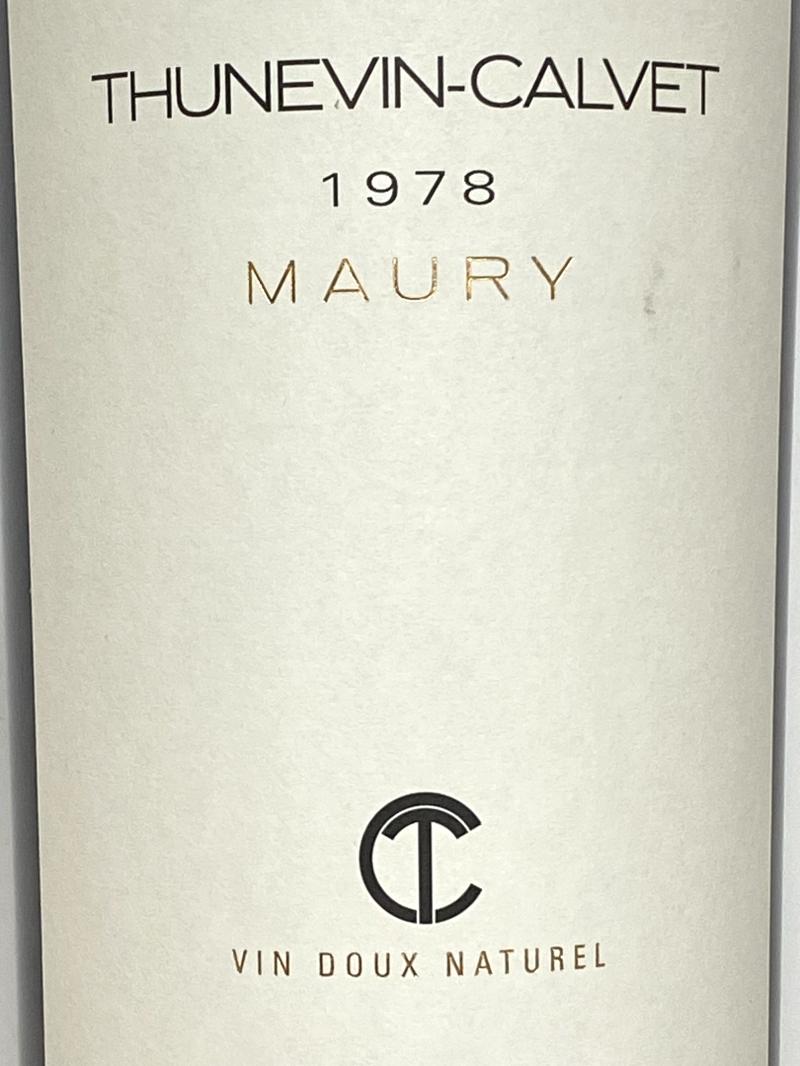 1978年 テュヌヴァン カルヴェ モーリー 750ml フランス 甘口 赤ワイン