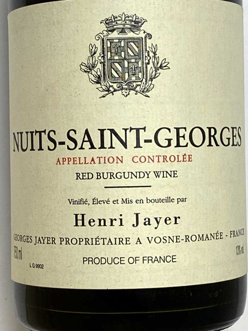 Henri Jayer アンリ・ジャイエ Nuit Saint Georges[1986]750mlニュイ