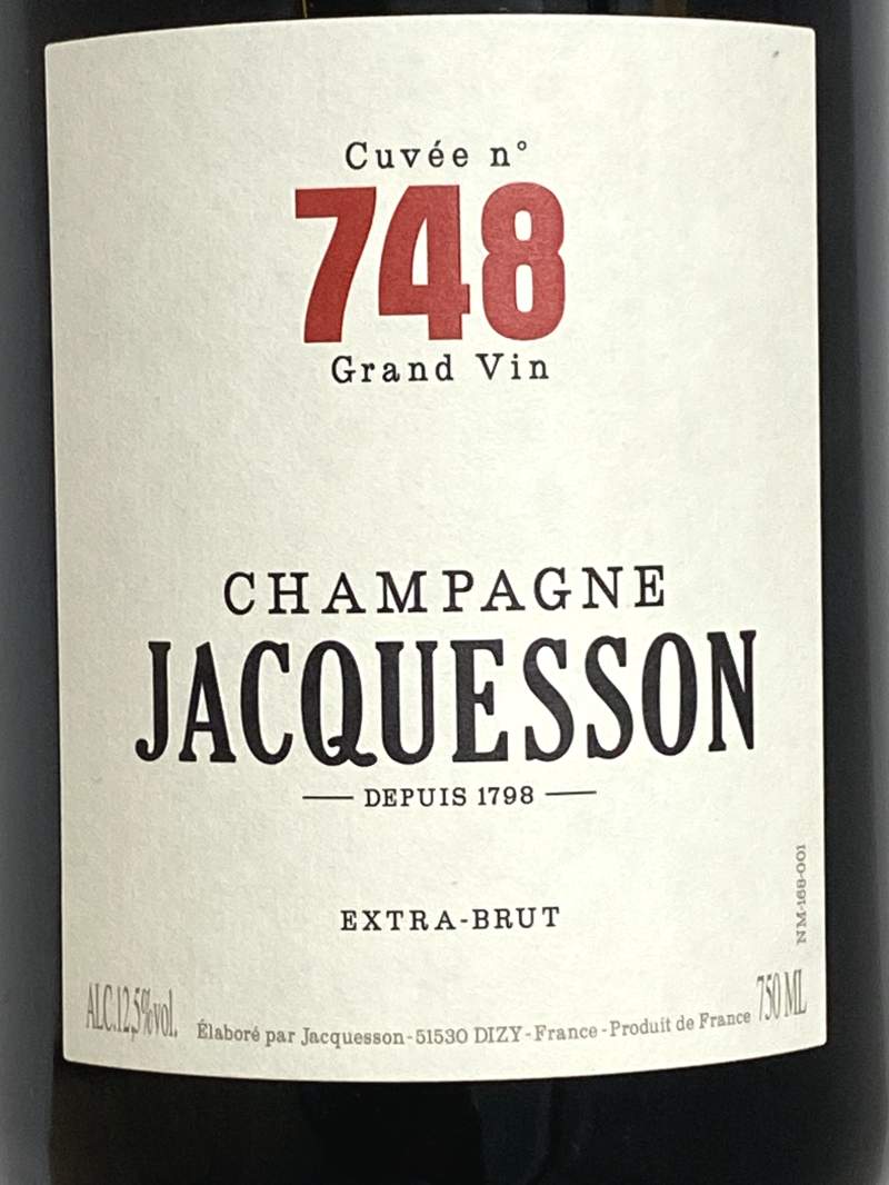 ワイン ジャクソン シャンパーニュ キュヴェ No.748 エクストラ ブリュット