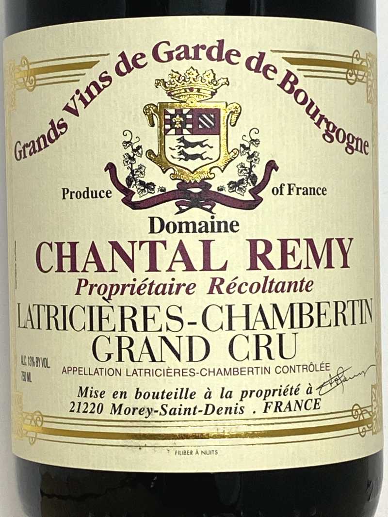 2022年 シャンタル レミー ラトリシエール シャンベルタン 750ml フランス ブルゴーニュ 赤ワイン