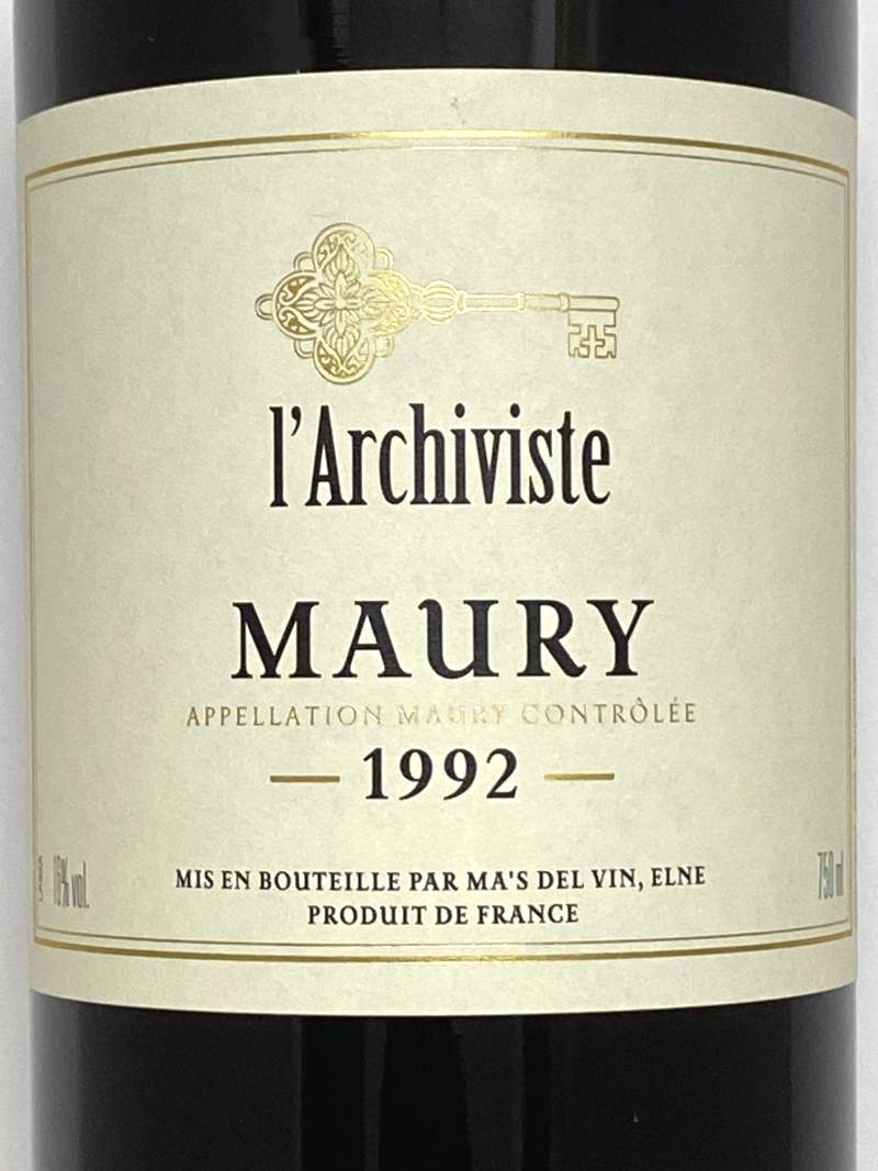 1992年 ラルシヴィスト モーリー 750ml フランス 甘口 赤ワイン