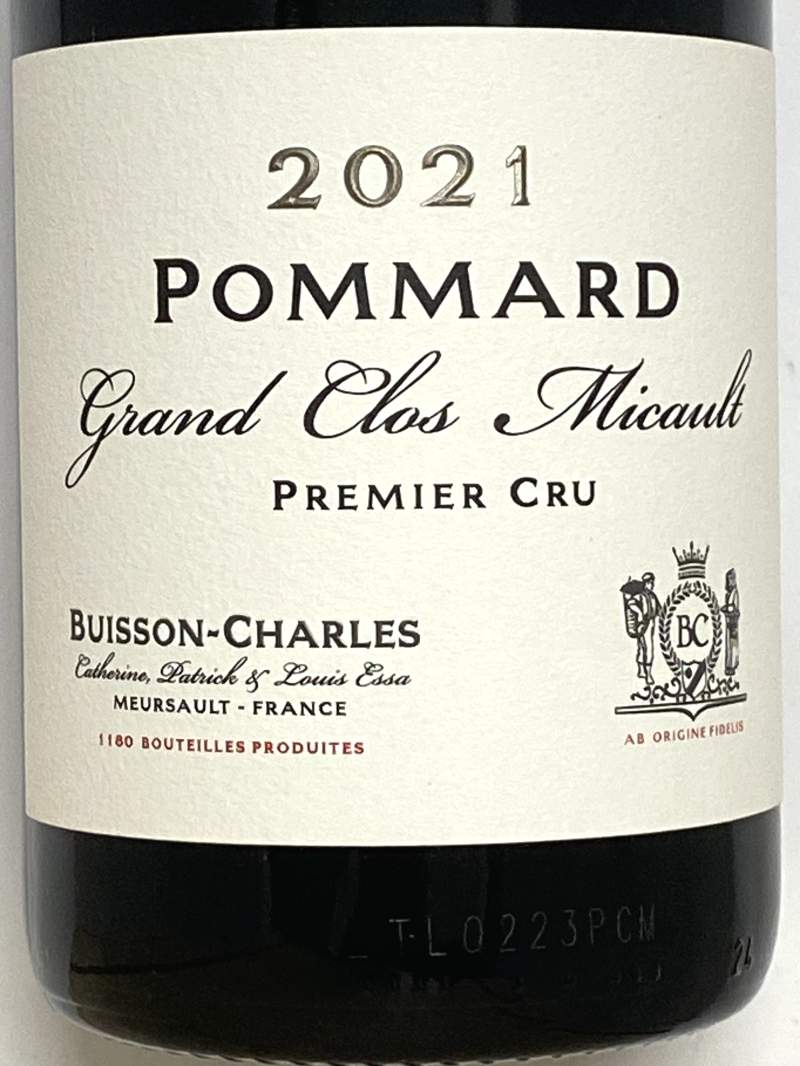 2021年 ビュイッソン シャルル ポマール グラン クロ ミコ 750ml フランス ブルゴーニュ 赤ワイン