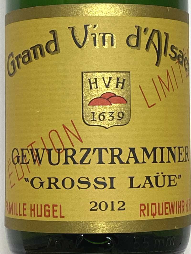 2012年 ヒューゲル ゲヴェルツトラミネール グロシ ローイ 750ml フランス アルザス 白ワイン