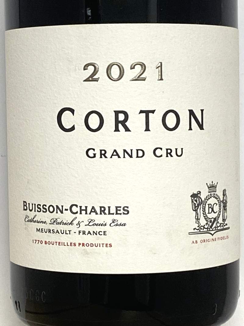 2021年 ビュイッソン シャルル コルトン グラン クリュ 750ml フランス