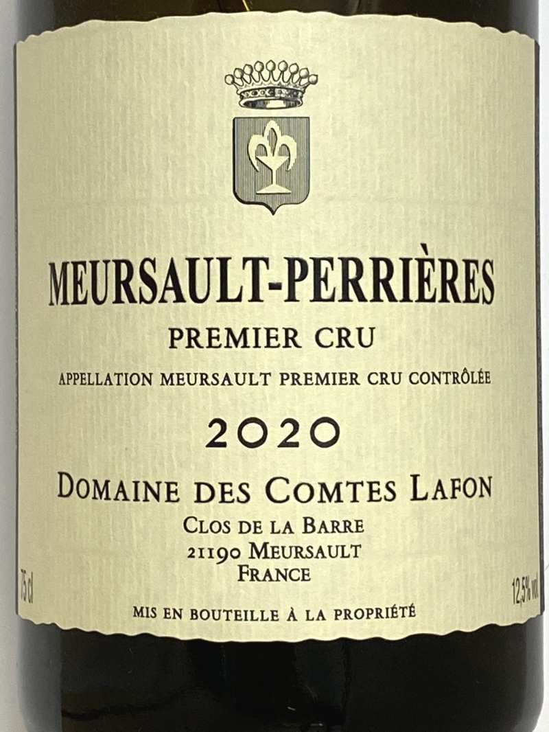 2020年 コント ラフォン ムルソー ペリエール 750ml フランス ブルゴーニュ 白ワイン