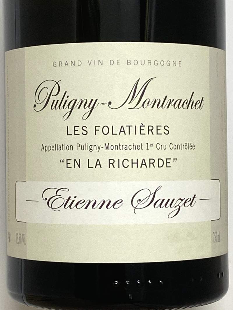 2022年 エチエンヌ ソゼ ピュリニー モンラッシェ レ フォラティエール アン ラ リシャルド 750ml フランス 白ワイン