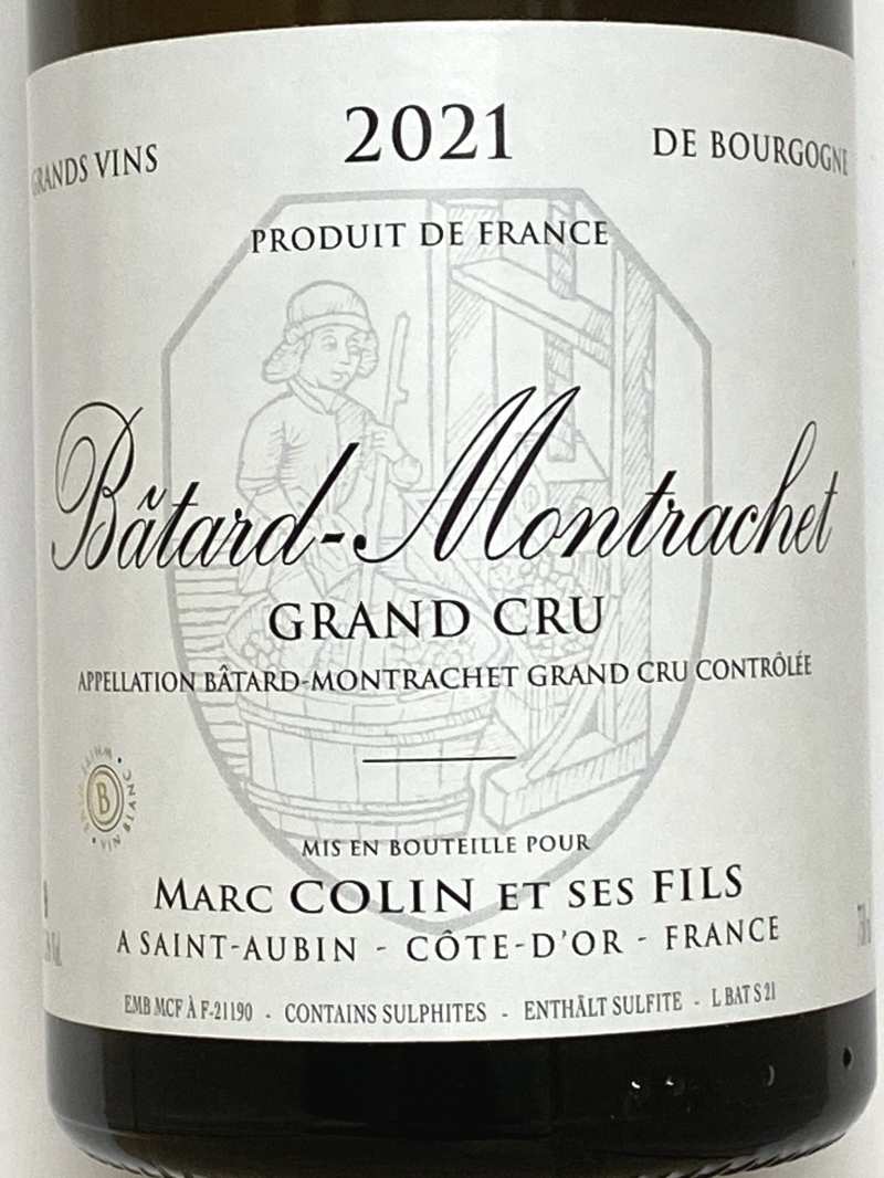 2021年 マルク コラン バタール モンラッシェ 750ml フランス ブルゴーニュ 白ワイン