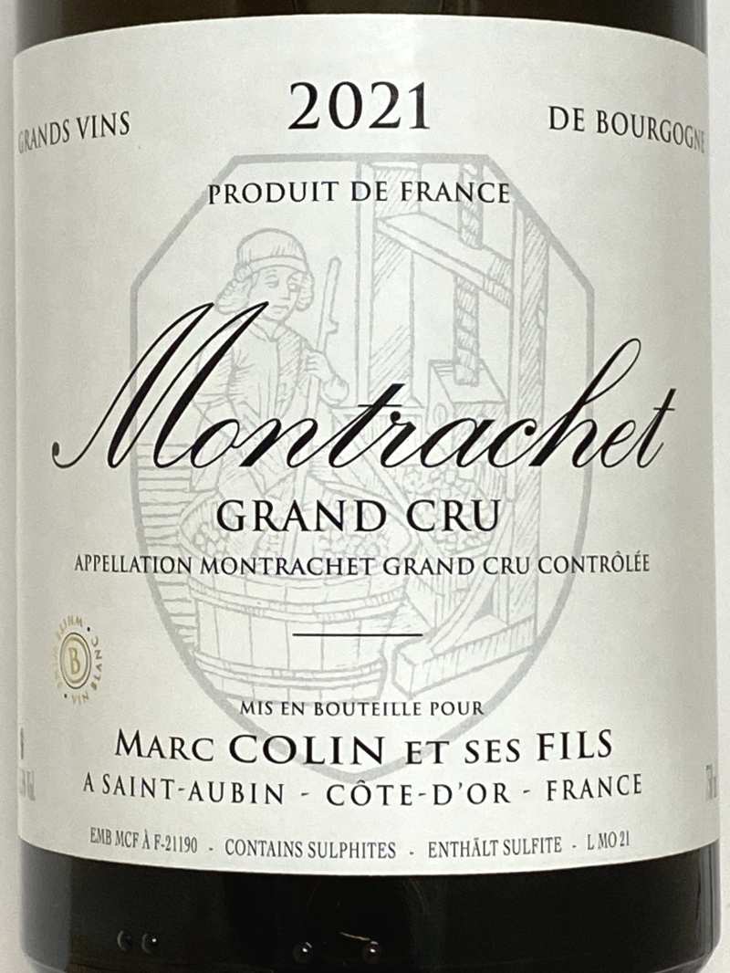 2021年 マルク コラン モンラッシェ 750ml フランス ブルゴーニュ 白ワイン