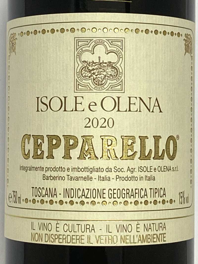 2020年 イゾレ エ オレーナ チェッパレッロ 750ml イタリア トスカーナ 赤ワイン