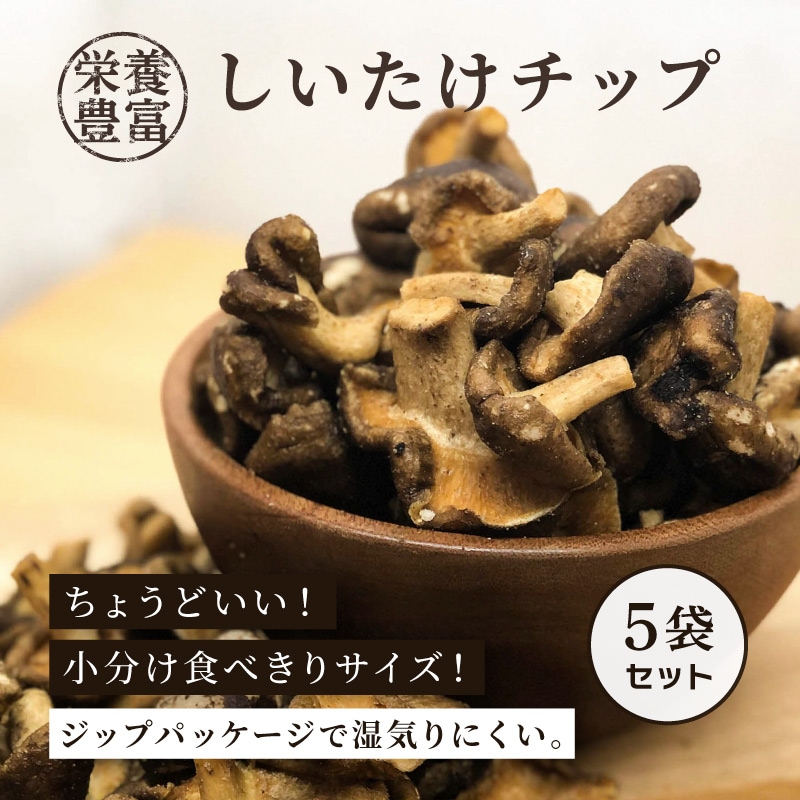 しいたけチップ 40g 5袋セット 野菜チップス