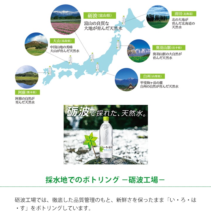 コカ・コーラ いろはす 540mlペットボトル 24本 [1ケース] 