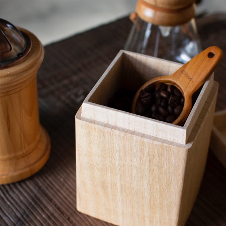 KIRIFT(キリフト) コーヒーキャニスター 焼桐 美術木箱うらた【ギフト対応可】