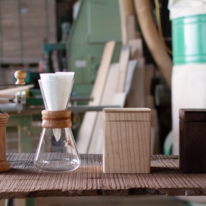 KIRIFT(キリフト) コーヒーキャニスター 焼桐 美術木箱うらた【ギフト対応可】