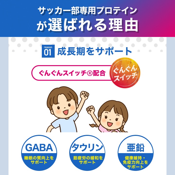 サッカー部専用プロテイン ヨーグルト風味 1kg【50食分】ジュニアプロテイン