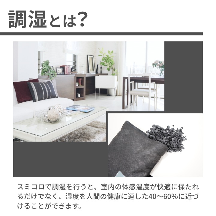 【当店限定】天然調湿木炭 Sumicolo（スミコロ） 1個＜ホワイト・ブラック＞