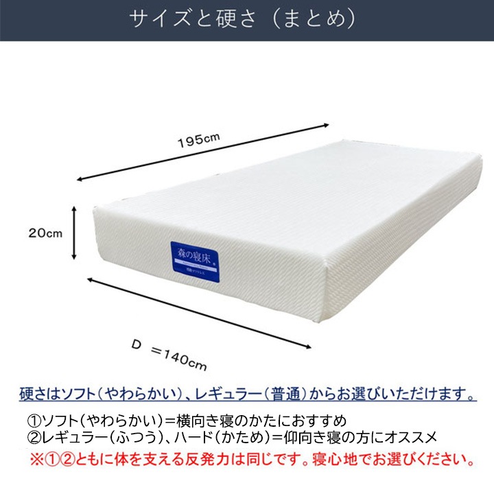 LIZUMO 感動マットレス ダブルサイズ<ソフト・レギュラー>【メーカー直送】